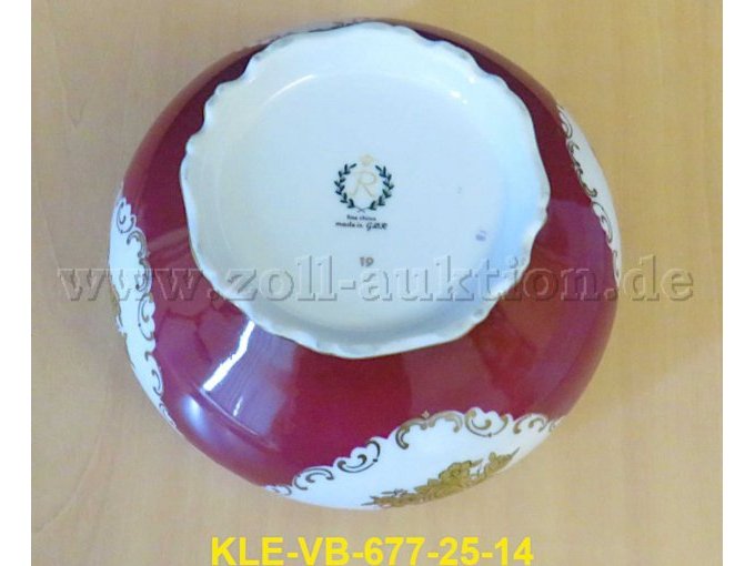 Stempel der Unterseite Bonboniere