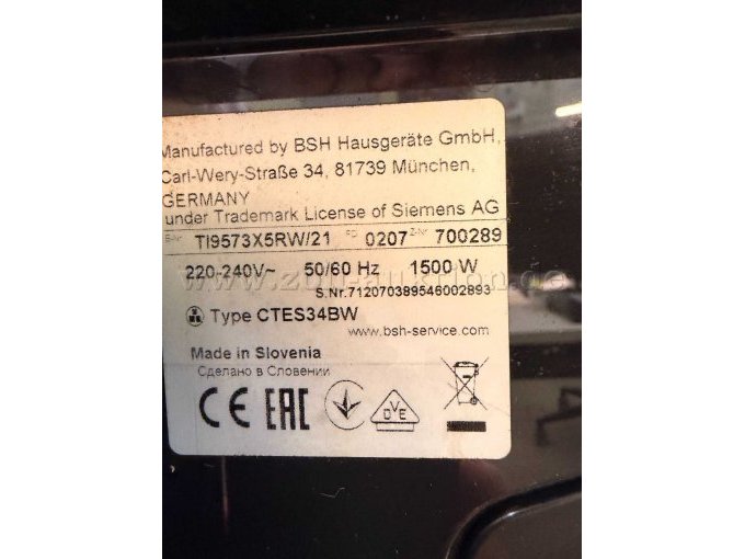 1 Kaffeevollautomat Siemens EQ.9 Plus Edition – foto 10 – kavel bij Zoll-Auktion, Kleve