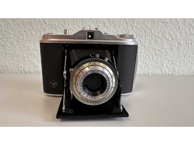 Agfa Isolette I - Ansicht Detail, Front