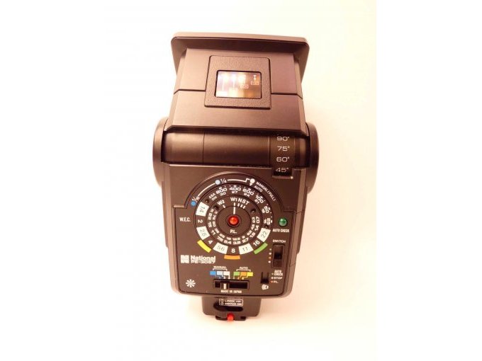 Komplette Fotoausrüstung_ Blitzgerät National PE-3057_ hintere Ansicht