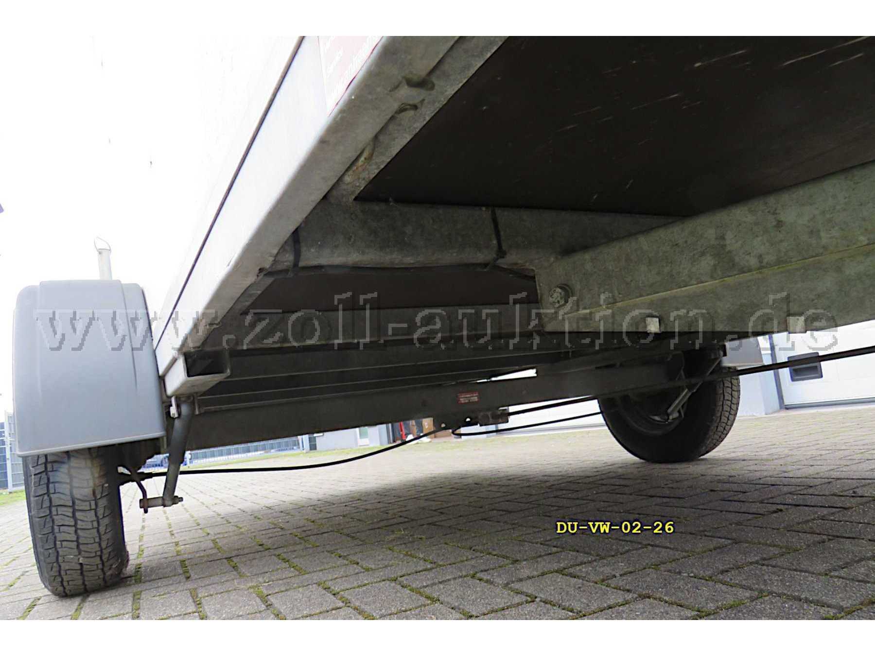 Unterboden Blickrichtung hinten