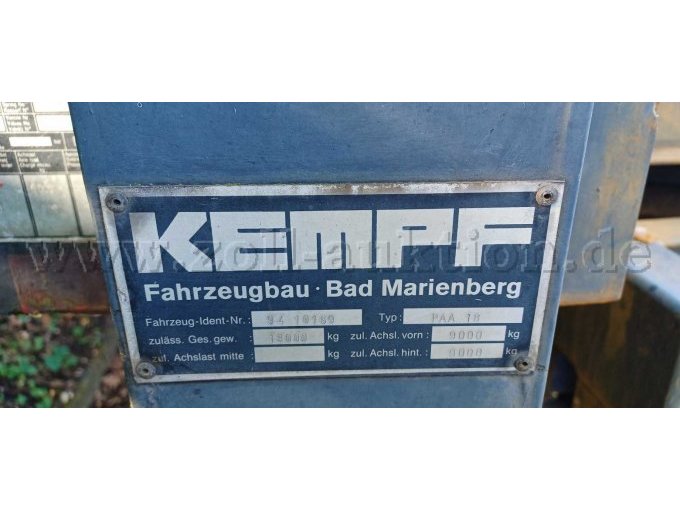 1 Kempf Anhänger Wechselbrücke ATL mit Kurzkuppelsystem – foto 18 – kavel bij Zoll-Auktion, Bonn