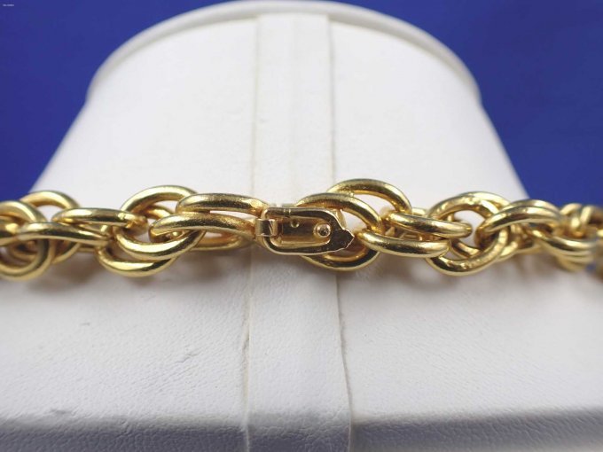 1 ketting van 916/- geelgoud, bezet met 6 diamanten – foto 3 – kavel bij Zoll-Auktion, Bad Hersfeld
