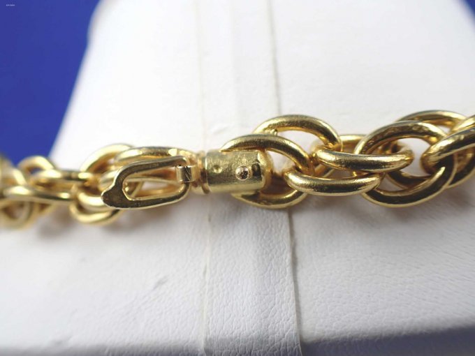 1 ketting van 916/- geelgoud, bezet met 6 diamanten – foto 4 – kavel bij Zoll-Auktion, Bad Hersfeld