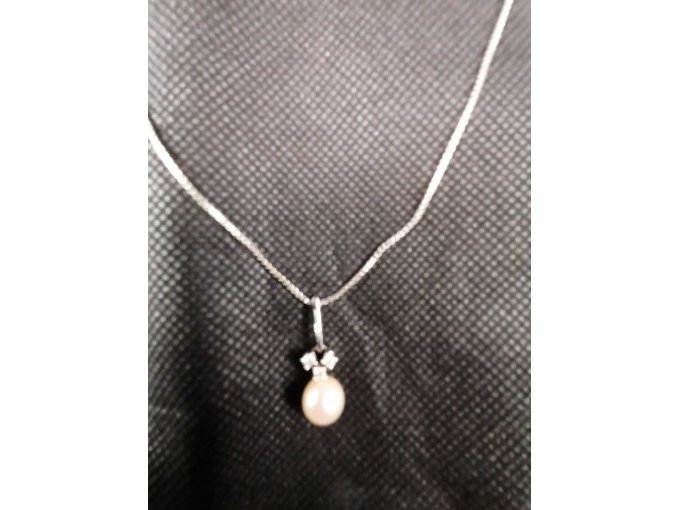 1 ketting van 585 witgoud met hanger – foto 4 – kavel bij Zoll-Auktion, Köln