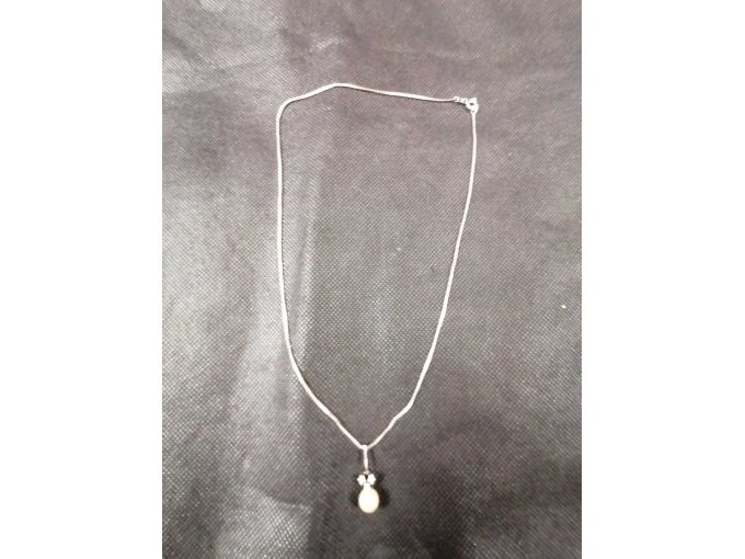 1 ketting van 585 witgoud met hanger – foto 2 – kavel bij Zoll-Auktion, Köln