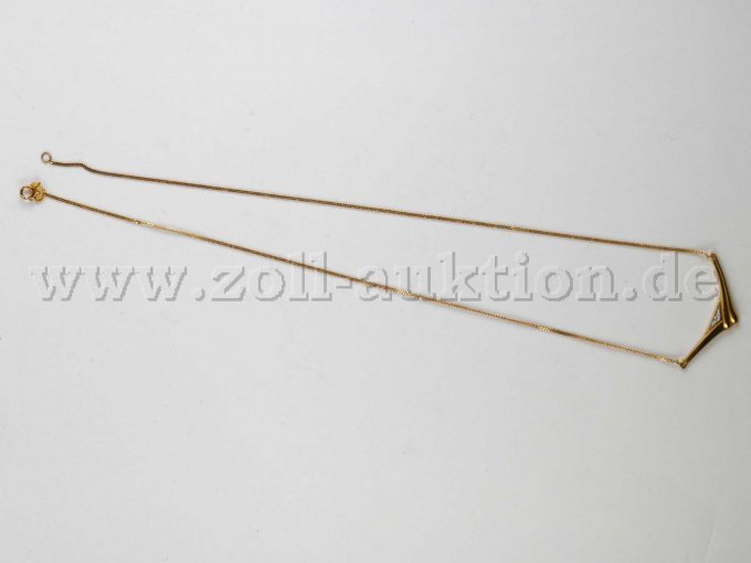 1 Kette in Collierform, Gelbgold 333/1000, gebraucht – foto 3 – kavel bij Zoll-Auktion, Dresden