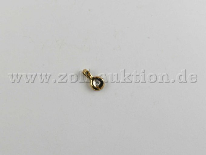 1 Kette mit Anhänger, Gelbgold 585/1000, gebraucht – foto 3 – kavel bij Zoll-Auktion, Dresden