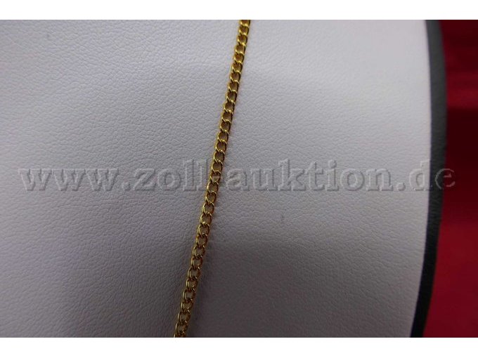 1 Kette mit Anhänger; goldfarben mit synthetischer Perle; 42 cm – foto 3 – kavel bij Zoll-Auktion, Paderborn