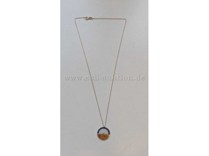 Kette mit Goldanhänger 585er Vollansicht
