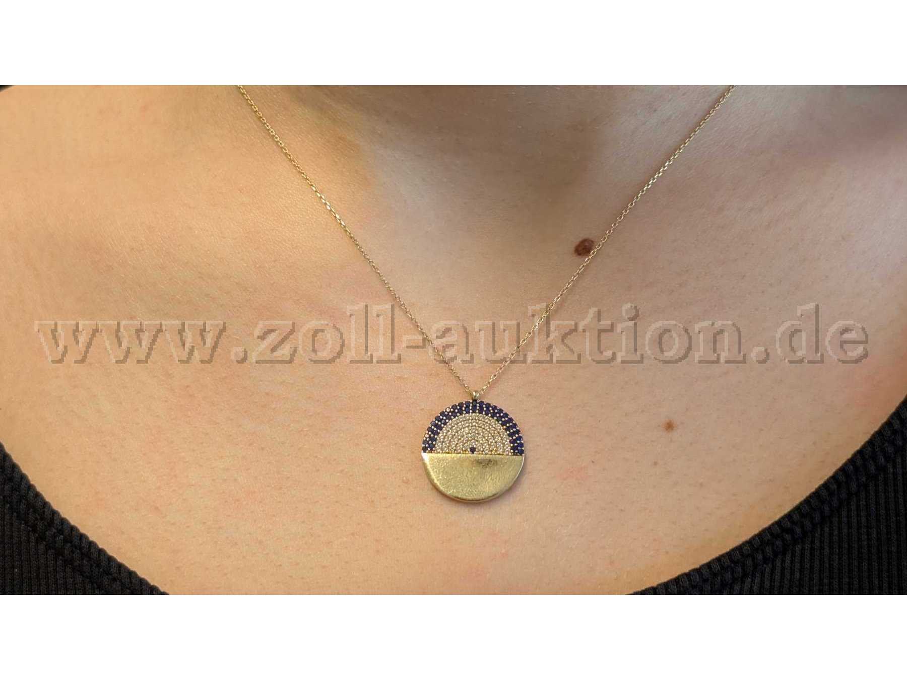 Kette mit Goldanhänger 585er Detailansicht