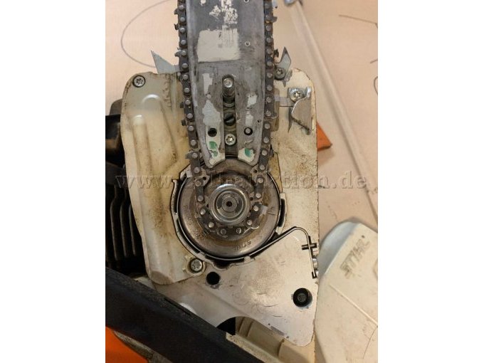 Seitenansicht mit Antrieb