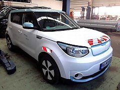 Kia e-Soul Front- und Seitenansicht