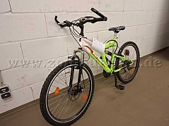 Jugendmountainbike Karcher grün Ansicht vorne rechts