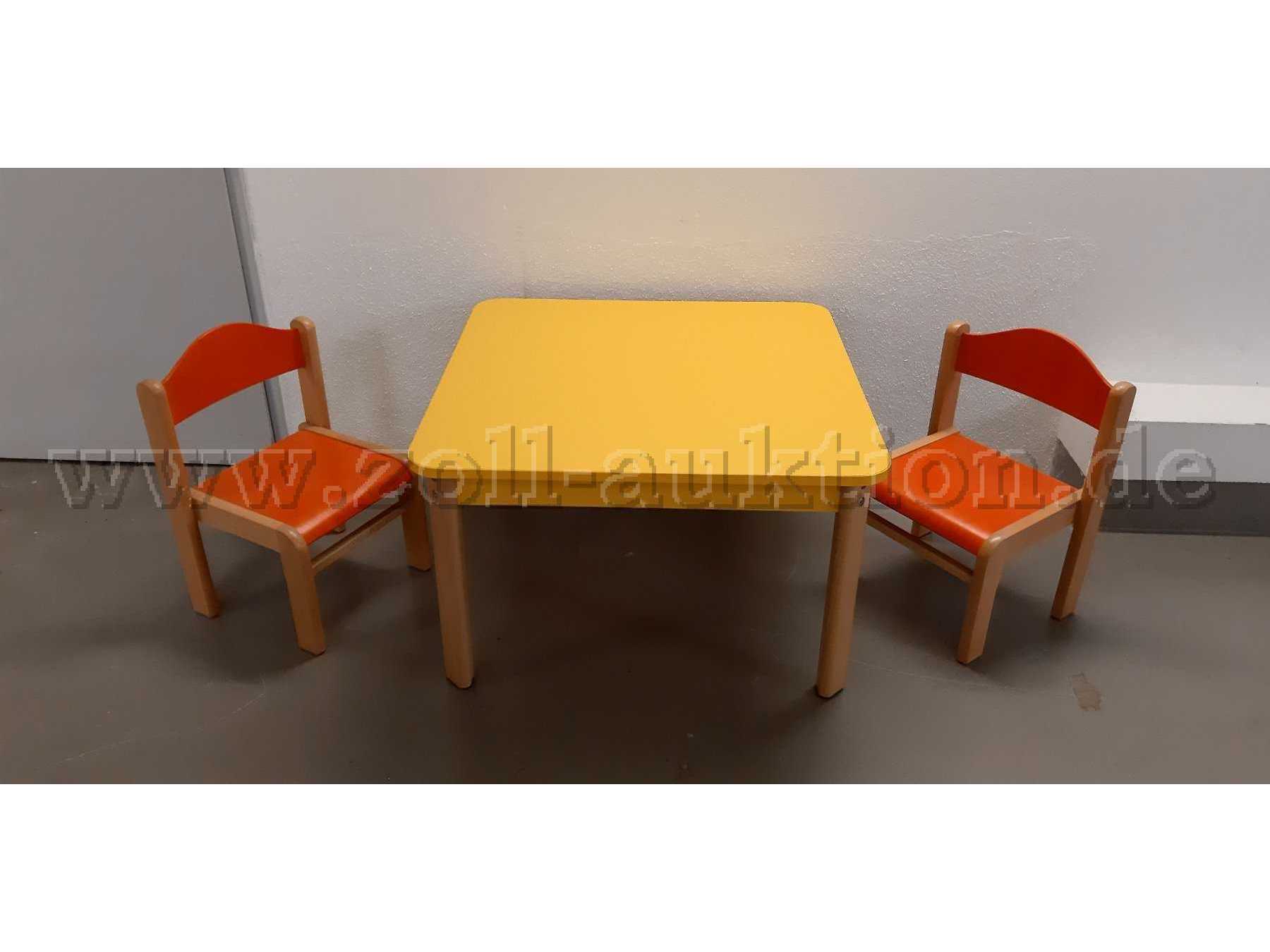 Gesamtansicht Stühle und Tisch - Draufsicht