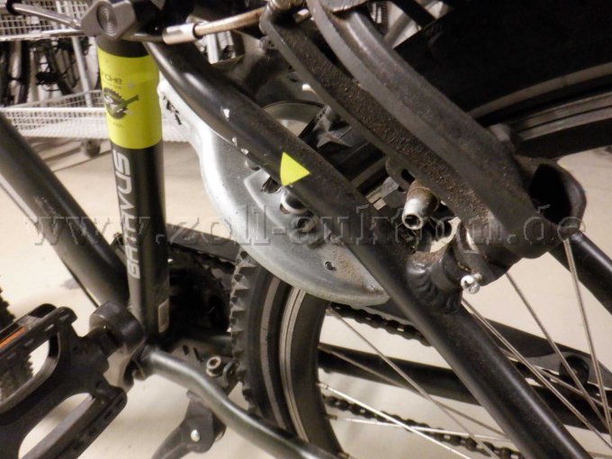 Angeschlossenes Hinterrad