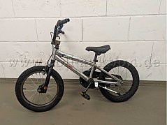 Kinderfahrrad silber 16 Zoll seitlich links