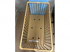 Klappbett - Ansicht von oben mit Einlegeboden, Matratze am außen stehend