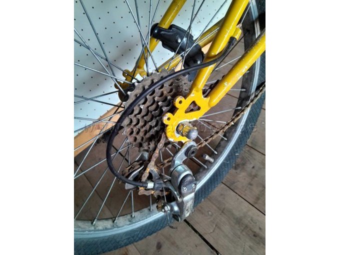 Hinteres Ritzel mit Umwerfer defekt