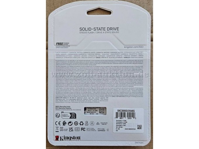 Originalverpackung Rückseite