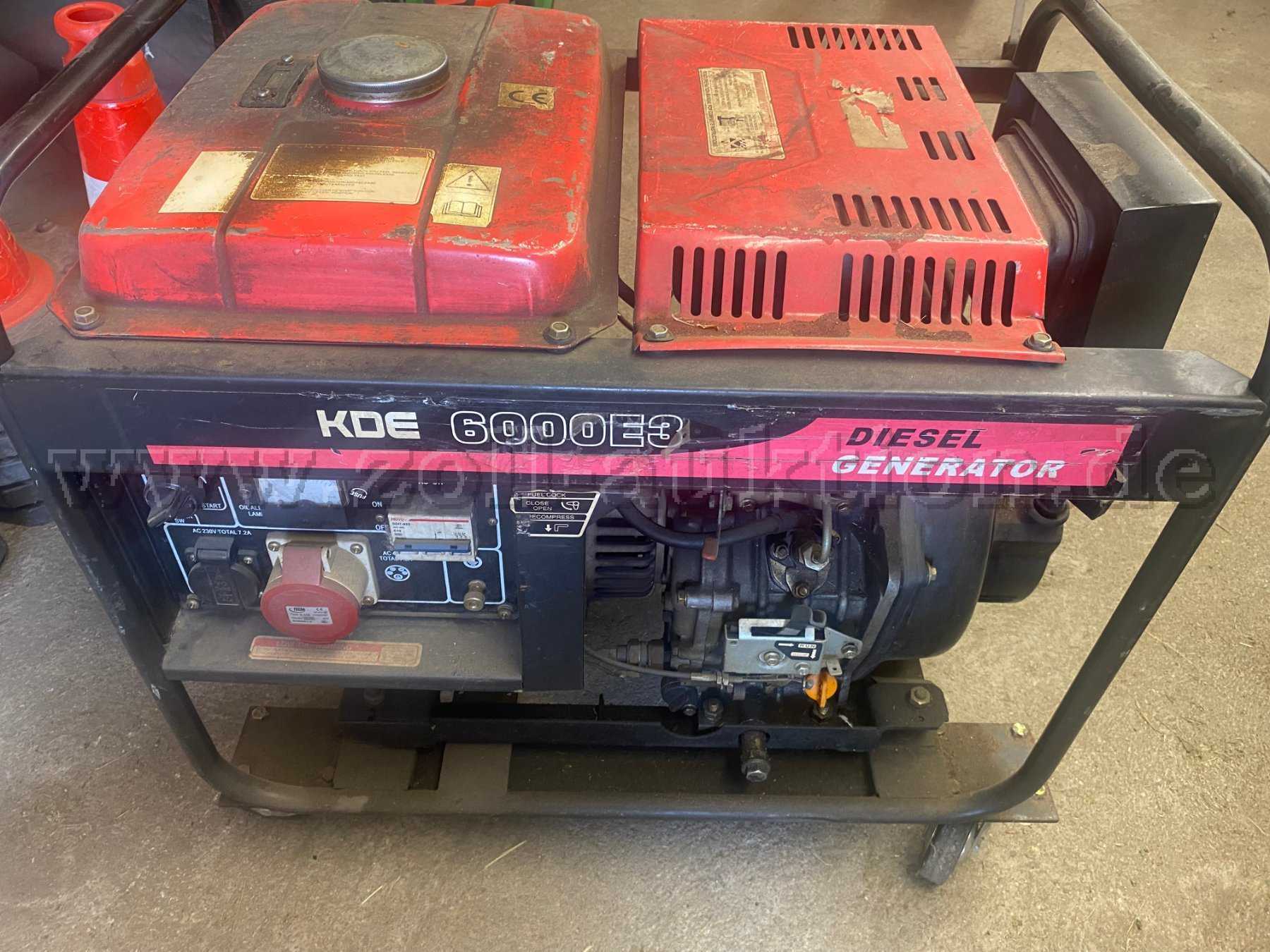 1 Kipor KDE 6000E3 Diesel Generator