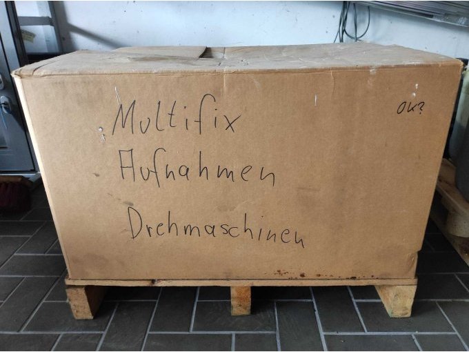 Ansicht der Transportkiste auf der Transportpalette