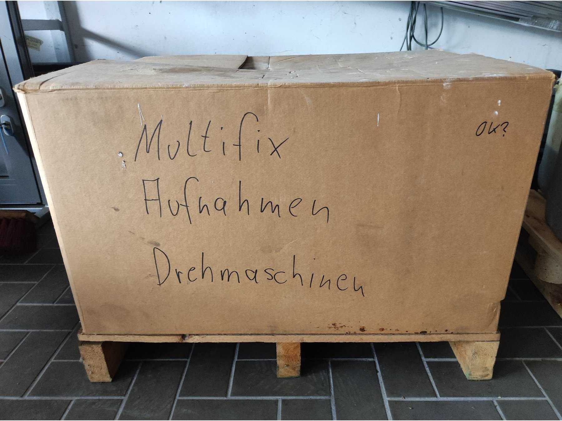 Ansicht der Transportkiste auf der Transportpalette
