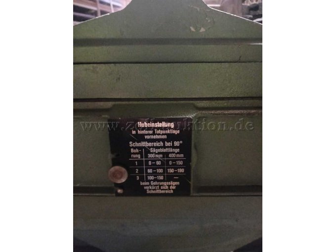 Übersicht Hubeinstellungen