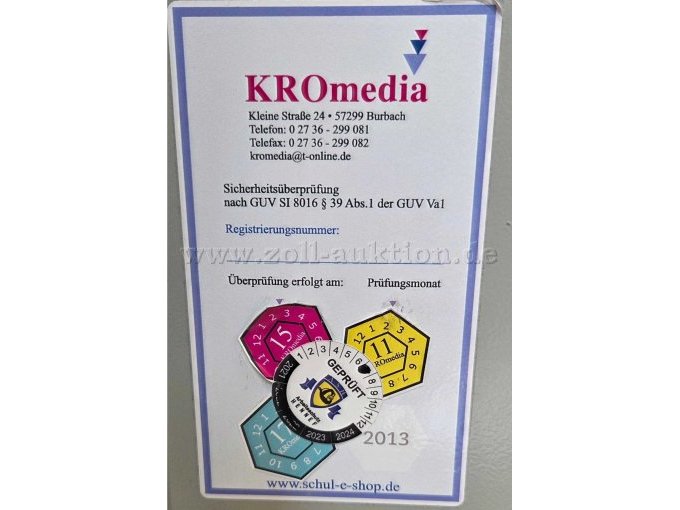 letztmalige Inspektion Siegel