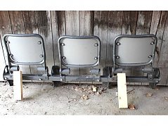 Ansicht Klappbank - 3 Sitzflächen