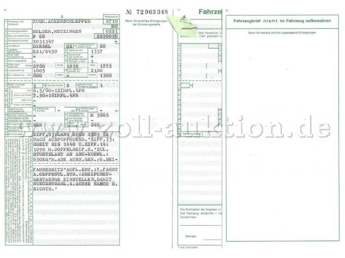 Kopie KFZ Brief