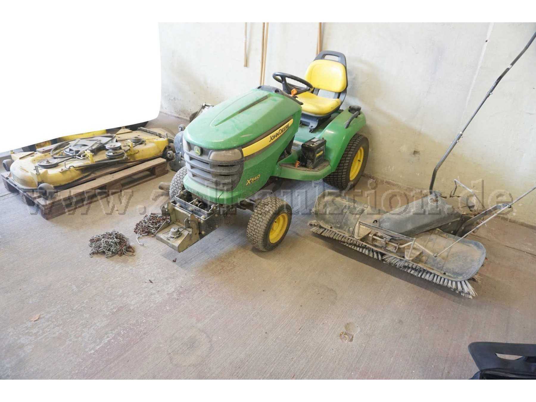Übersicht Traktor und Anbauteile