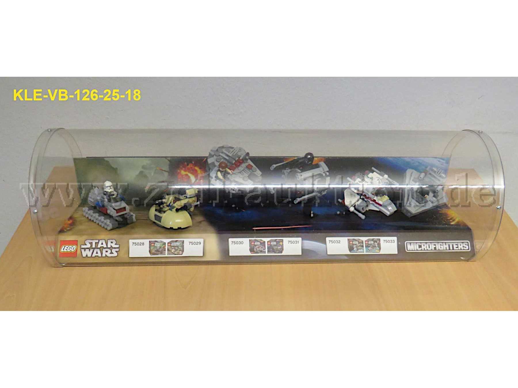 Kollektion Star Wars Microfighters im Schaukasten