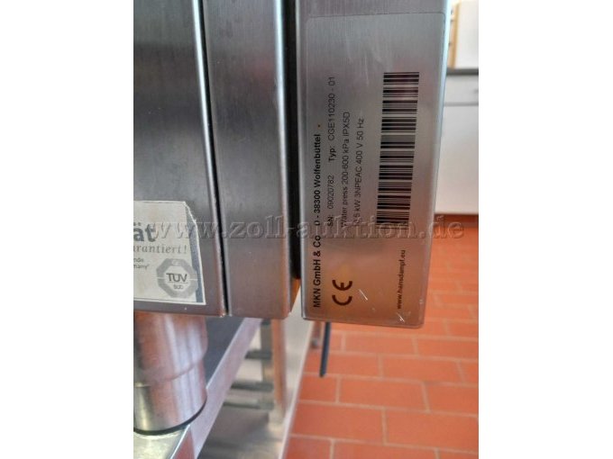 Typenschild mit CE Zeichen