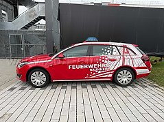Seitliche Fahrzeugansicht