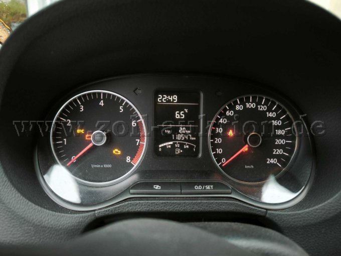 Ansicht Tacho (aktueller Kilometerstand)