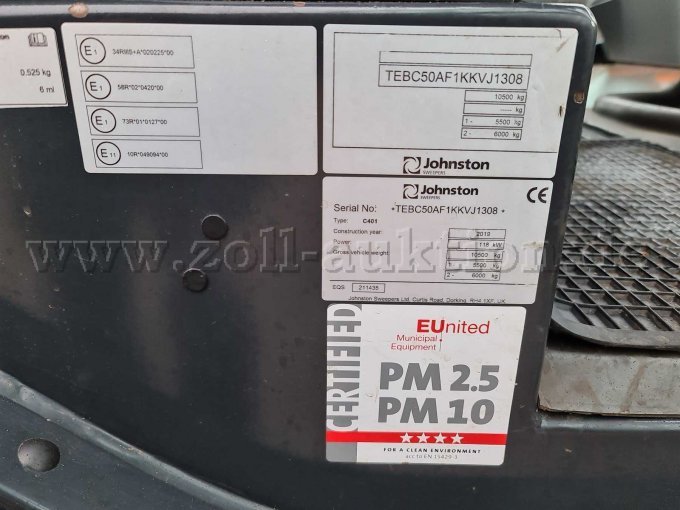 Ansicht Typenschilder