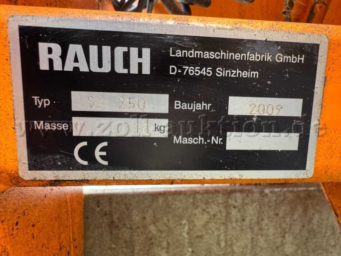 Typenschild Streugerät