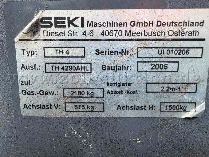 Typenschild Schlepper