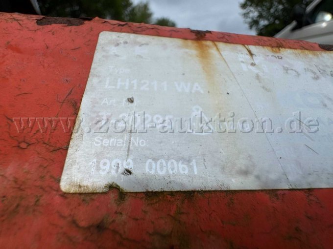 Typenschild Kehrmaschine