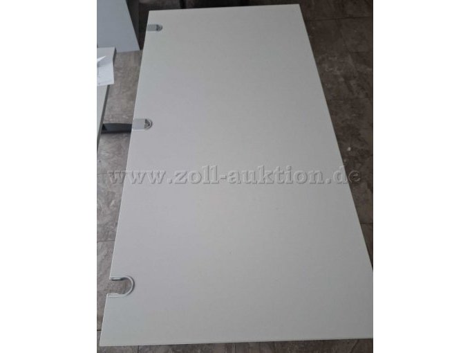 Draufsicht, Bürotisch mit 3 Kabeldurchlässen