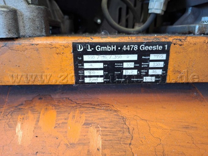 1 compressor, D & L Technik, 350 liter – foto 3 – kavel bij Zoll-Auktion, Holzminden