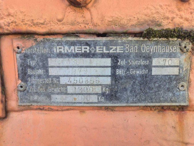 Typenschild Anhänger