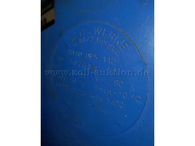 Typenschild Druckbehälter