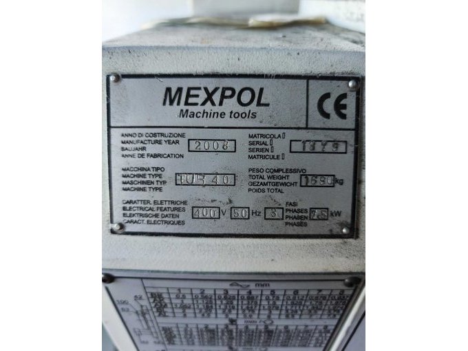 1 conventionele draai- en trek-spindeldraaimachine van de fabrikant MEXPOL Machine Tools – foto 7 – kavel bij Zoll-Auktion, Haldensleben