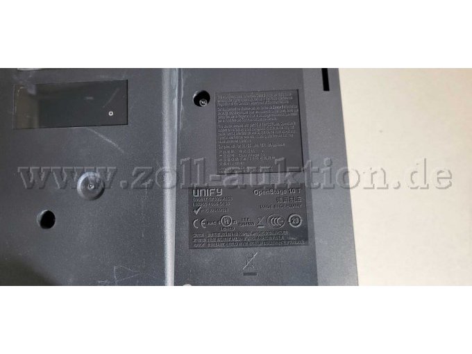 Unify OpenStage 10 T Telefone Typenschild