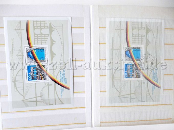 Teilansicht Album, unterschiedliche Briefmarken