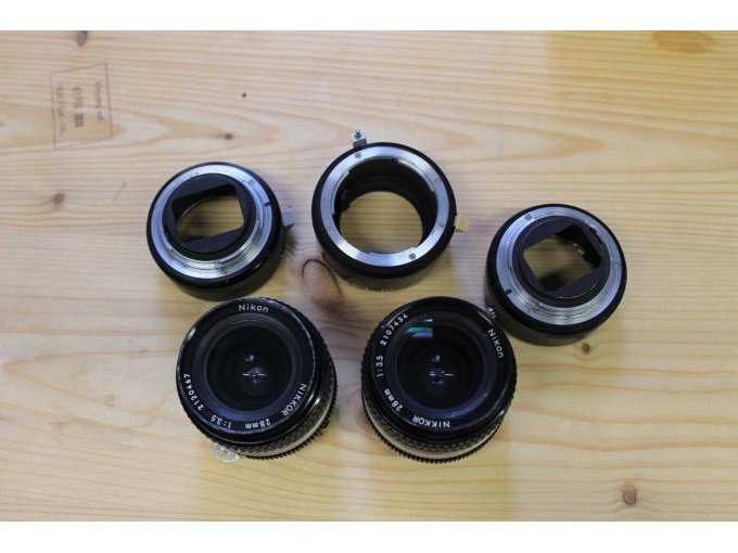 Gesamtübersicht der Objektive und Zwischenringe Gesamtübersicht der Objektive und Zwischenringe