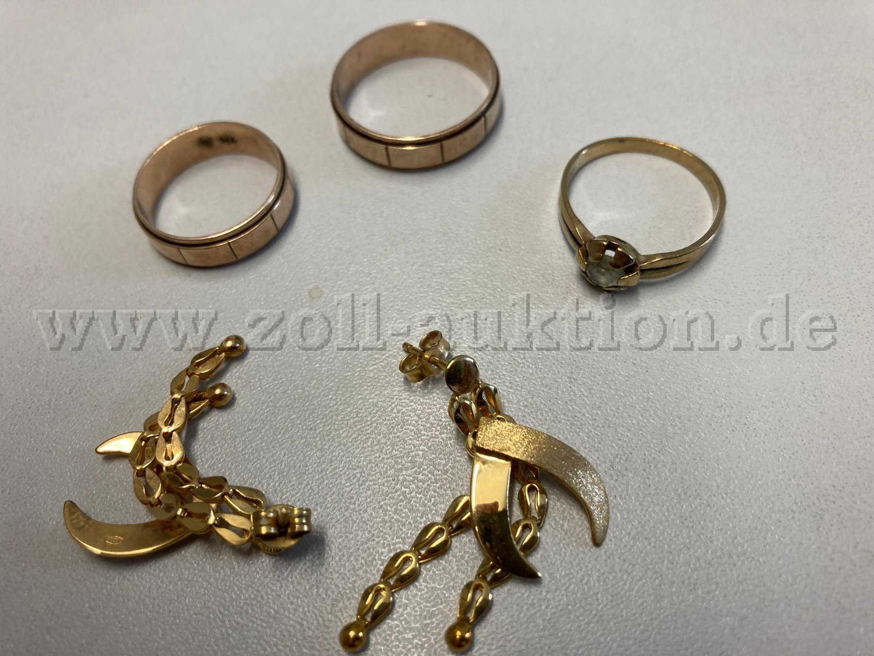 Ansicht Konvolut Goldschmuck