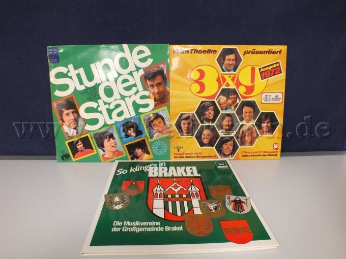 1 Konvolut, 3 Schallplatten Genre "Schlager" – kavel bij Zoll-Auktion, Paderborn